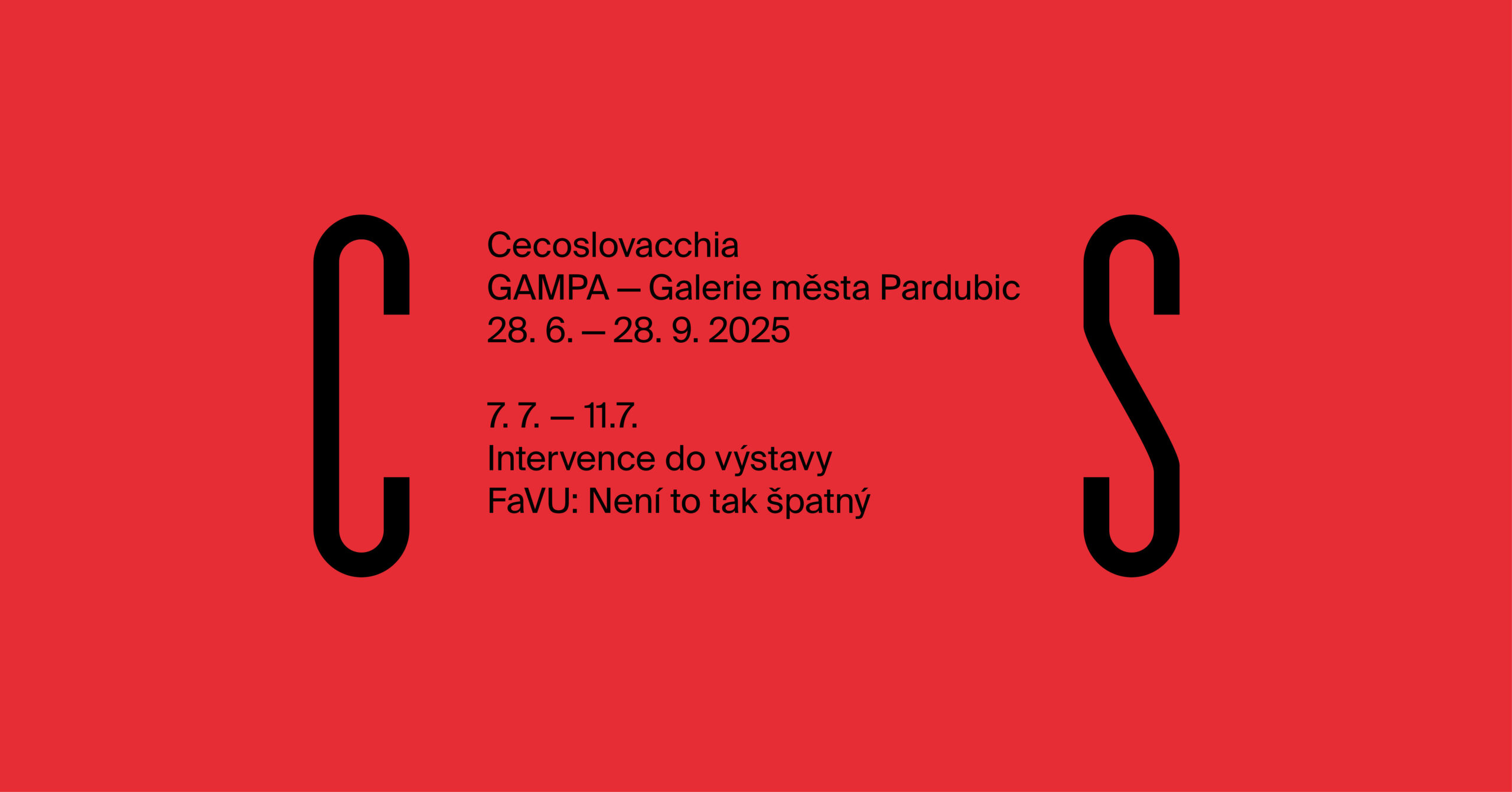Intervence do výstavy CECOSLOVACCHIA: FaVU: Není to tak špatný